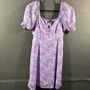 y2k women babydoll dress small purple fairy coquette dainty feminine whimsical
